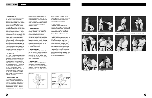 Sample pages from 'The Art of Holding'; one in a series of remarkable books that provide an in-depth look at the core concepts and techniques shared by a broad range of martial arts styles. Contains over 155 practical holds including joint locks, chokes, nerve holds, takedowns, pins, advanced combinations, and counterholds.